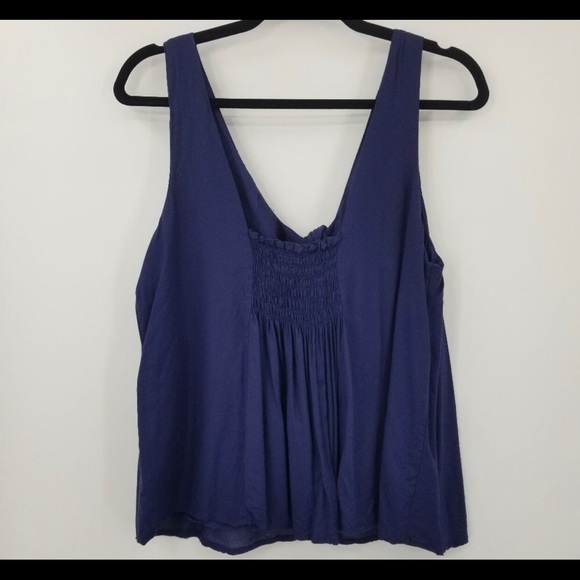 ANTHOPOLOGIE MAEVE VERENA TOP CAMI TANK NAVY - Picture 6 of 11